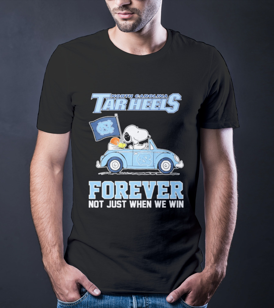 North Carolina Tar Heels Peanuts Forever Not Just When We Win T-Shirt