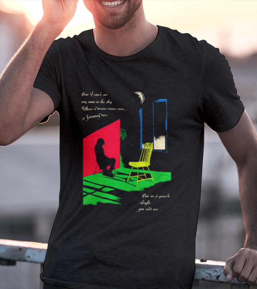 Phoebe Bridgers Chair Tour Shadow Scene With Moon And Writing T-Shirt
