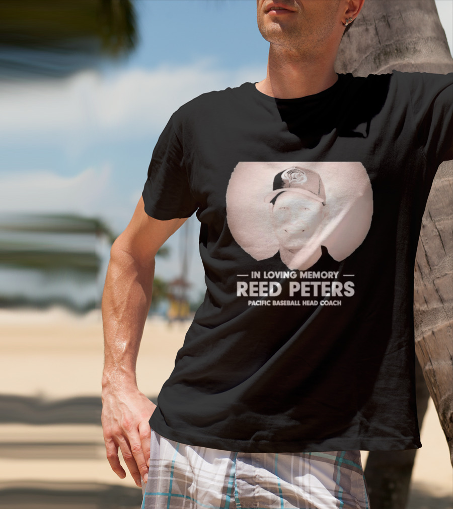 In Loving Memory Reed Peters Pacific Baseball Head Coach Panthers Cap T-Shirt