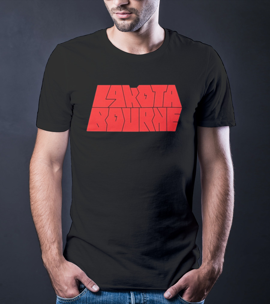 Lakota Bourne Bold Red Block T-Shirt