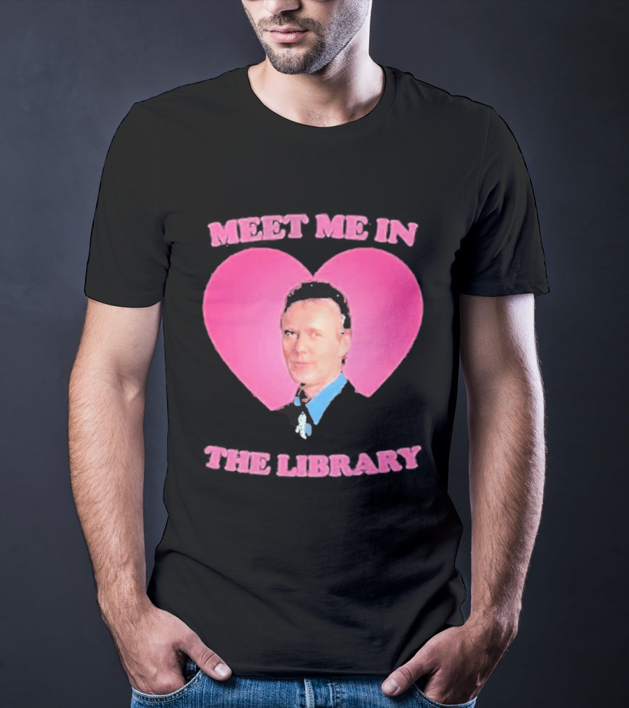 Meet Me In The Library Pink Heart Anthony Head Rupert Giles 2026 T-Shirt