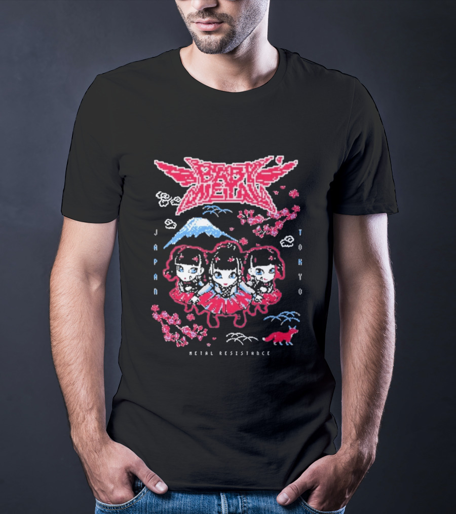 Babymetal Tokyo Japan Metal Resistance Pixel T-Shirt