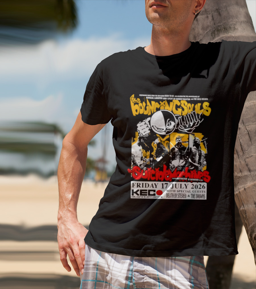 Bouncing Souls The Suicide Machines Live At Kelowna Event Centre July 2026 T-Shirt