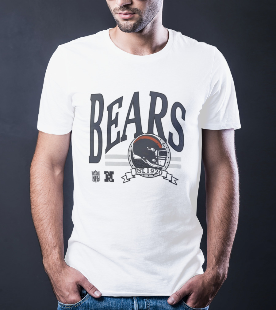 Bears Est 1920 Chicago Helmet Football NFL NFC T-Shirt