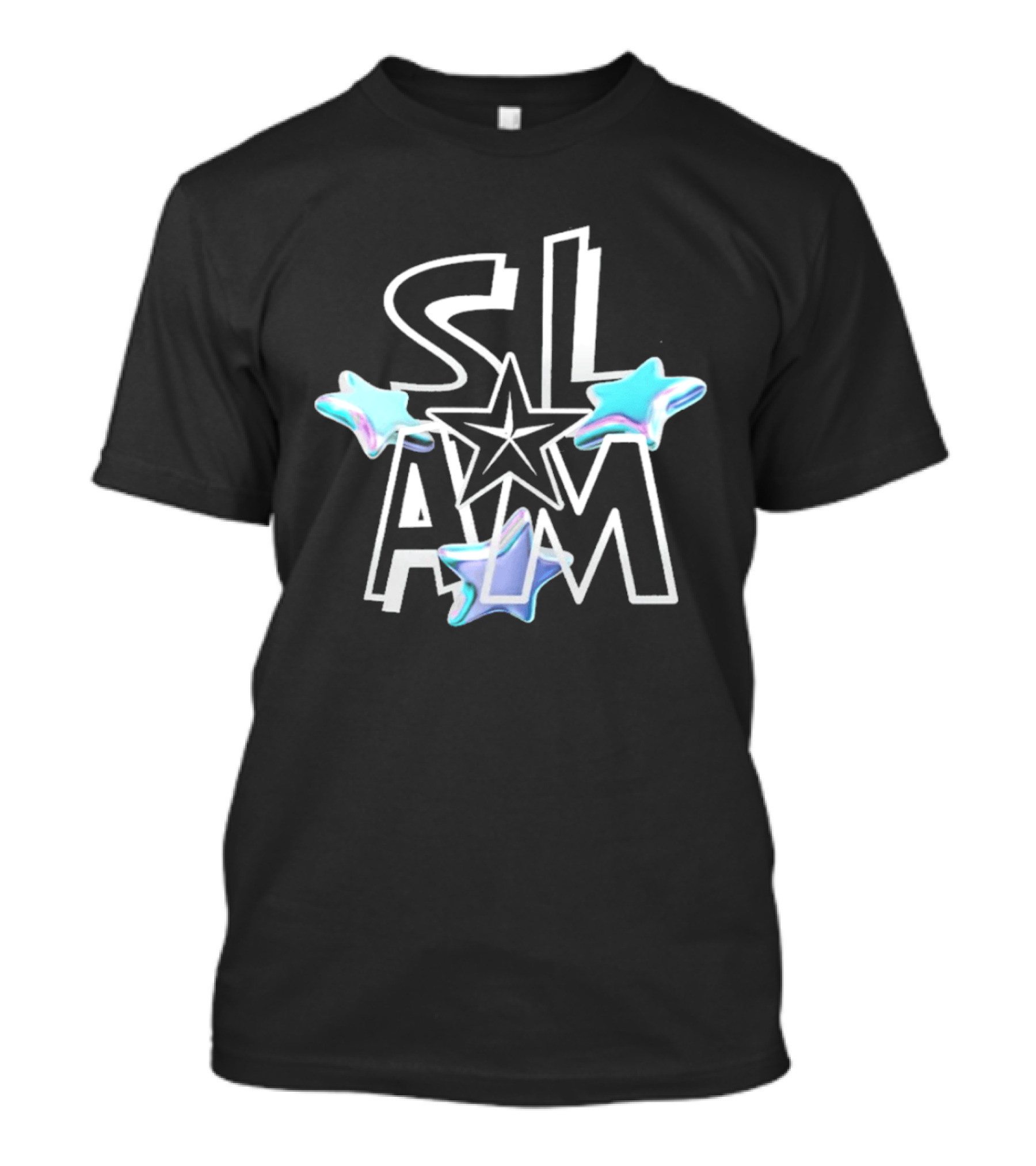 Slam Stars Holographic Blue Floating Trio T-Shirt