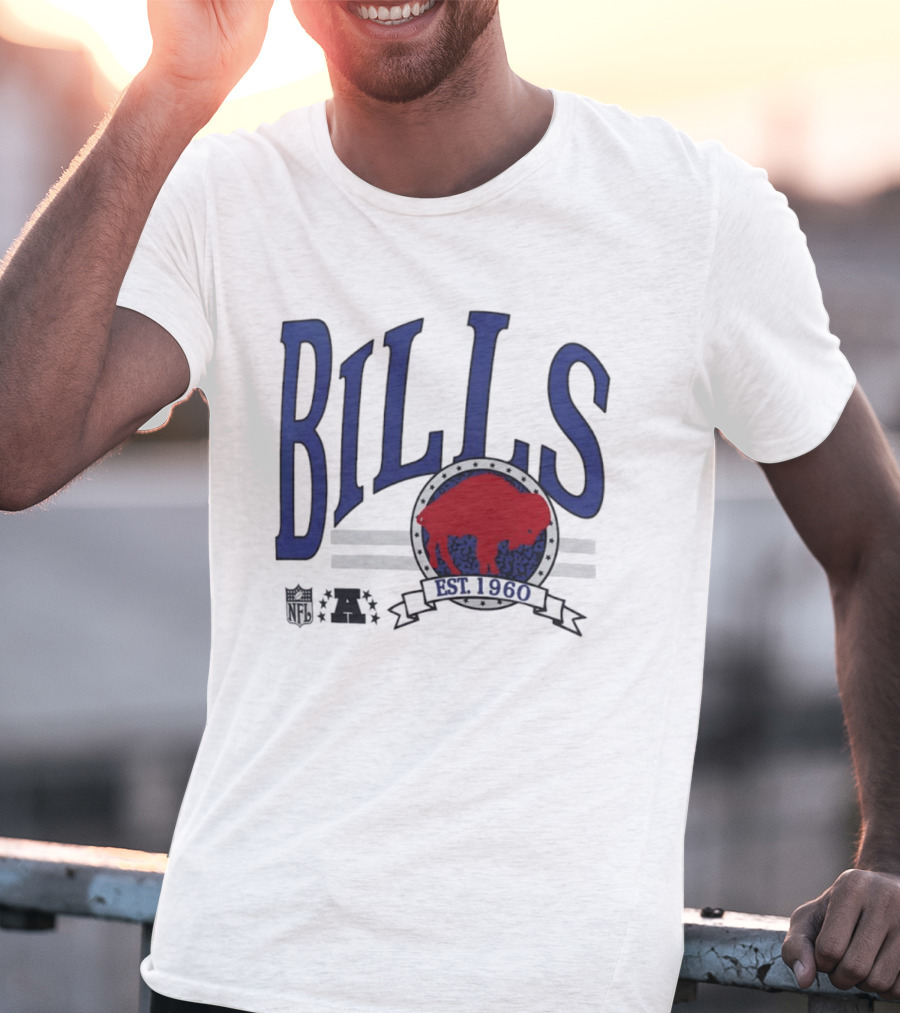 Buffalo Bills Est 1960 Blue Red Buffalo T-Shirt