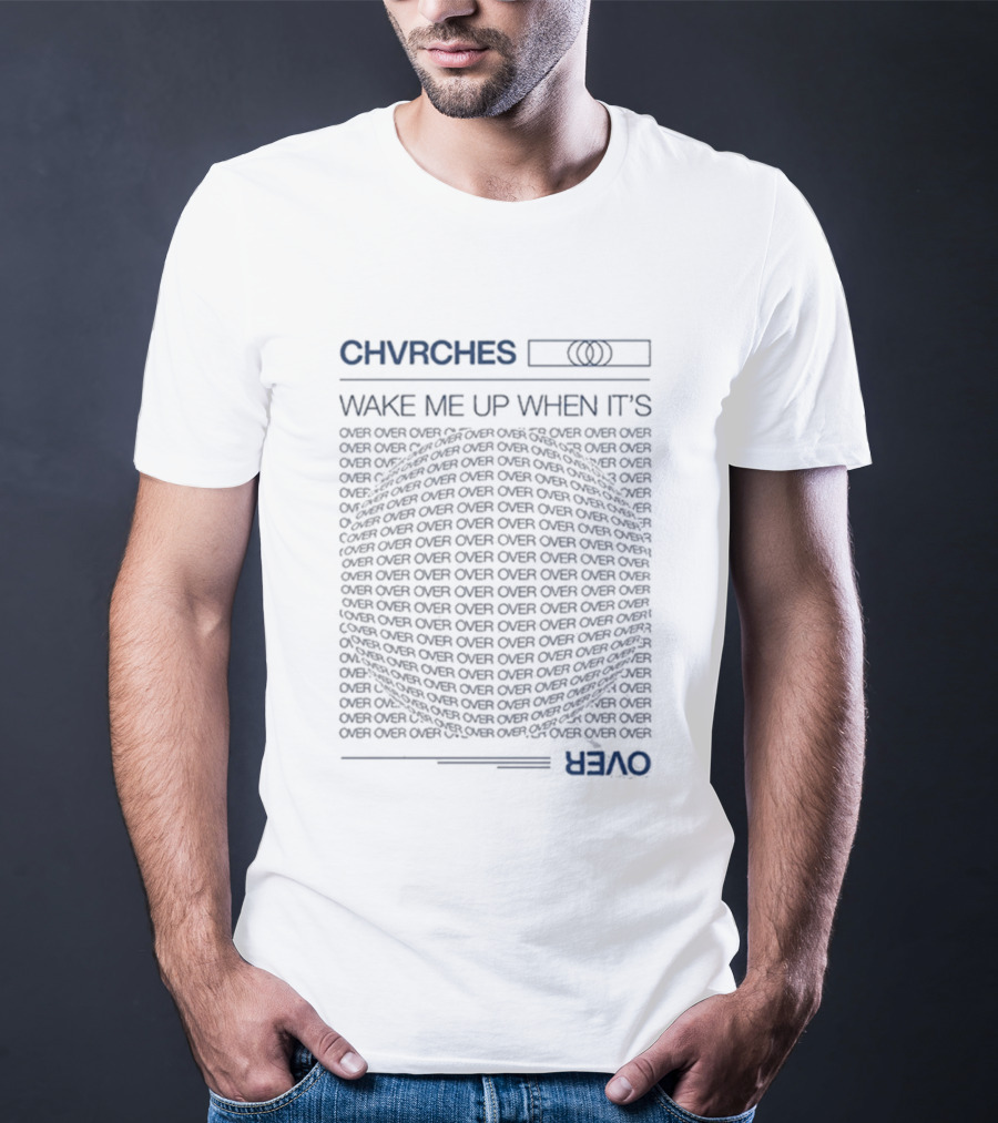 CHVRCHES Wake Me Up When It's Over Repeated Circle T-Shirt