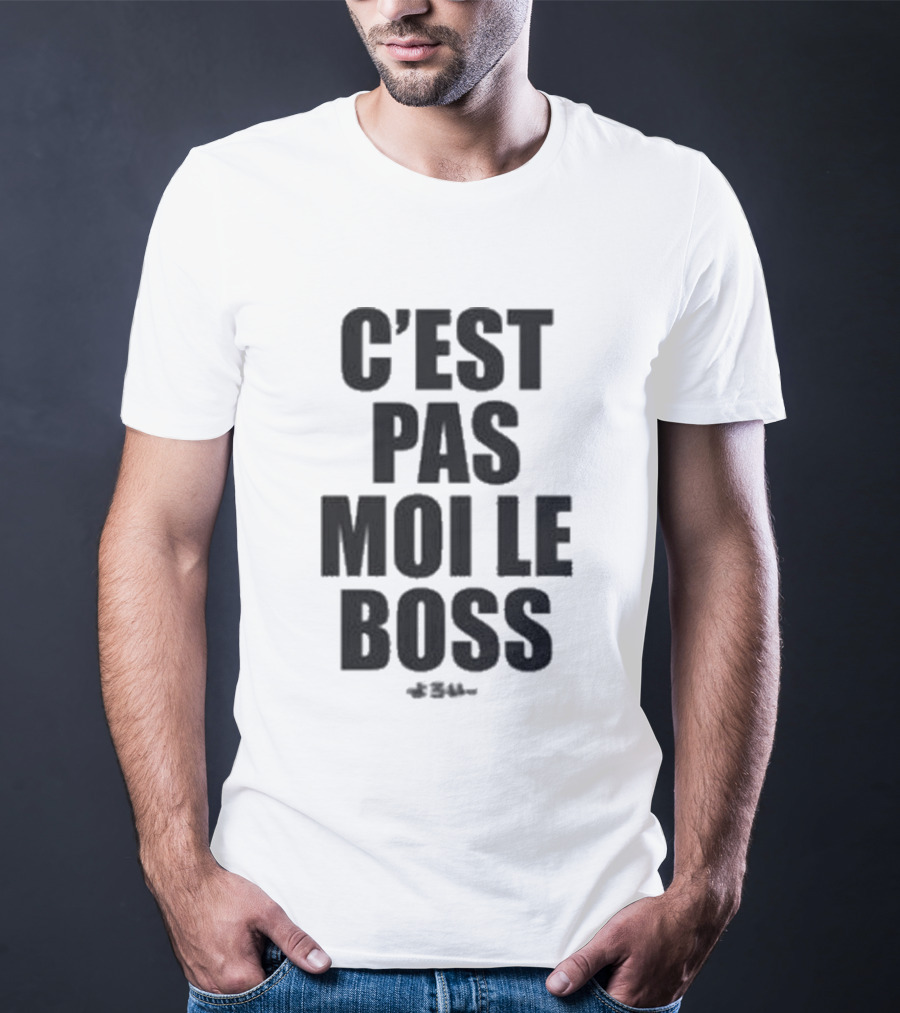 Orelsan C'est Pas Moi Le Boss Text Clothing T-Shirt