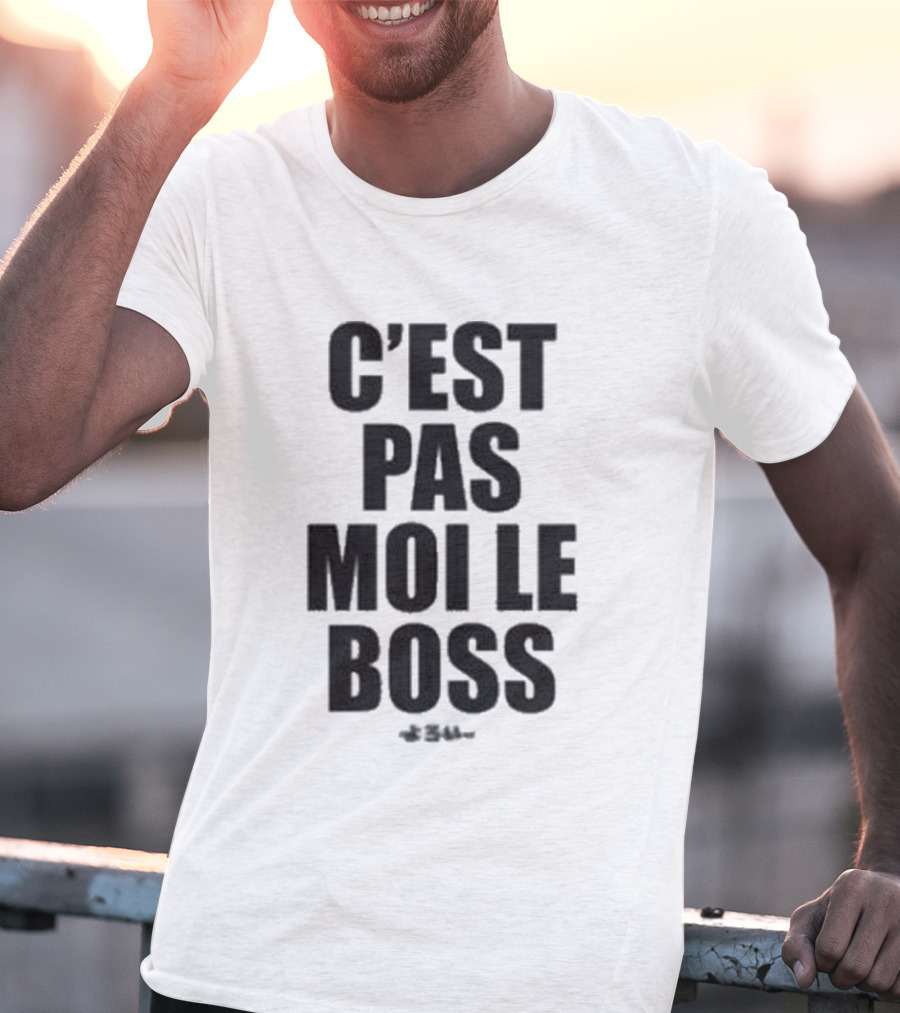 Orelsan C'est Pas Moi Le Boss Text Clothing T-Shirt