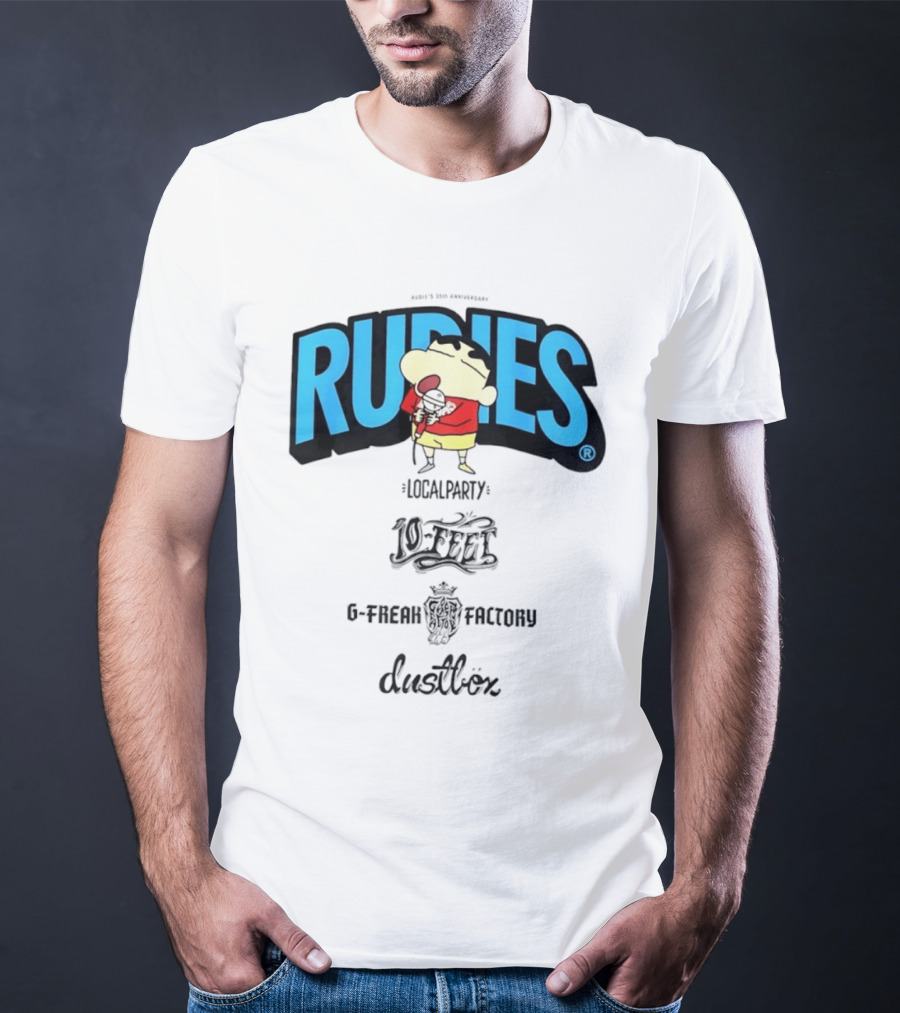 Rudies Crayon Shinchan Local Party B Freak Factory Duettrax Collaboration T-Shirt