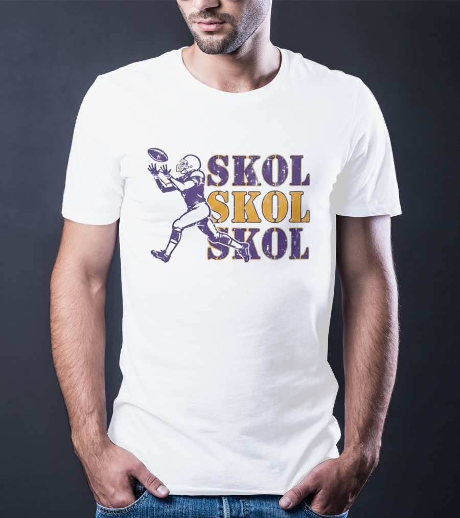 Skol Skol Skol Minnesota Vikings Football Fan T-Shirt