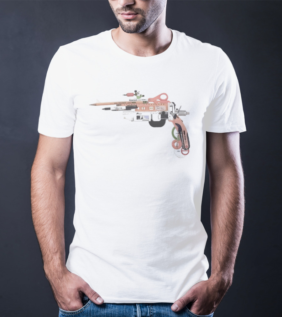 School Office Supplies Gun T-Shirt