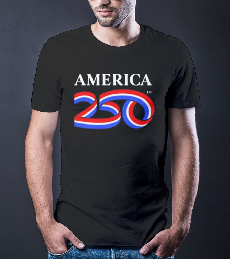 AMERICA 250 Red White Blue USA Anniversary T-Shirt