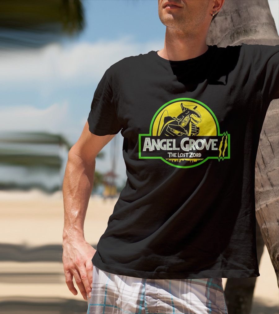 Angel Grove The Lost Zord Dinosaur Robot T-Shirt