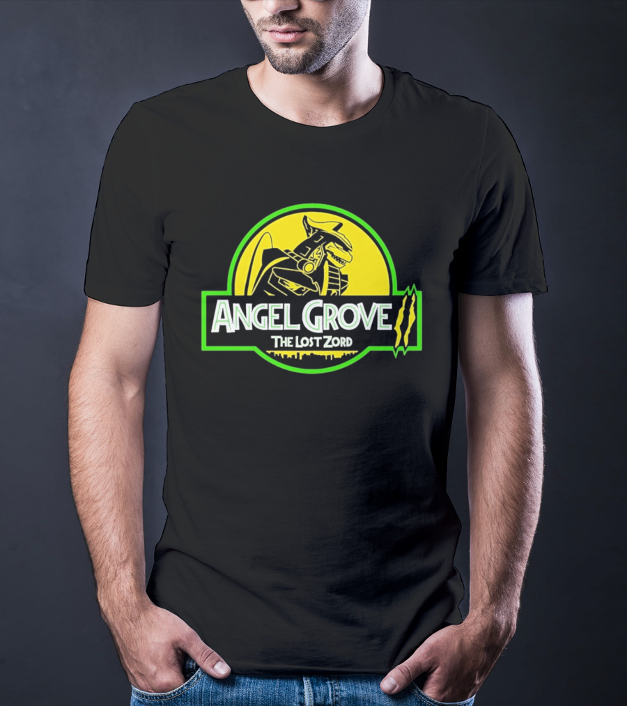Angel Grove The Lost Zord Dinosaur Robot T-Shirt