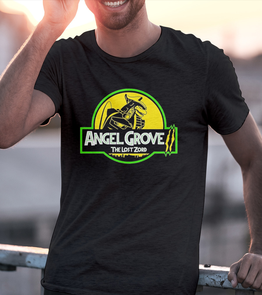 Angel Grove The Lost Zord Dinosaur Robot T-Shirt