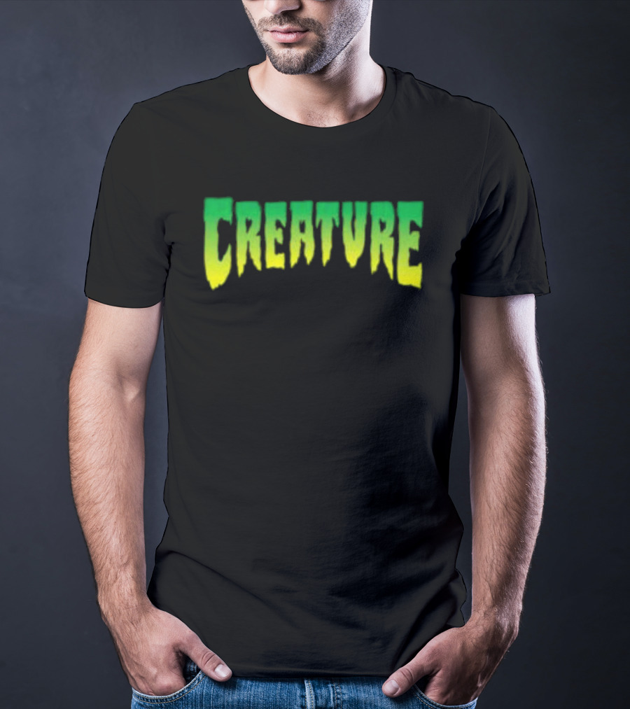 Bingo Store Creature Mens Green Yellow Gradient T-Shirt