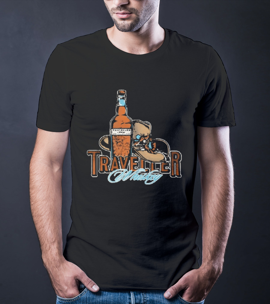 Traveller Whiskey Bottle Hat Chris Stapleton T-Shirt