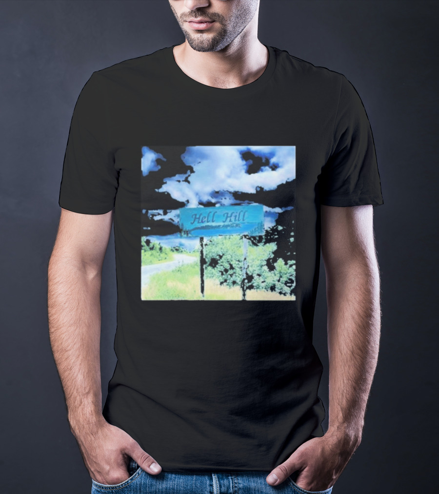 Elita Harkov Hell Hill Scenic Road Sign T-Shirt