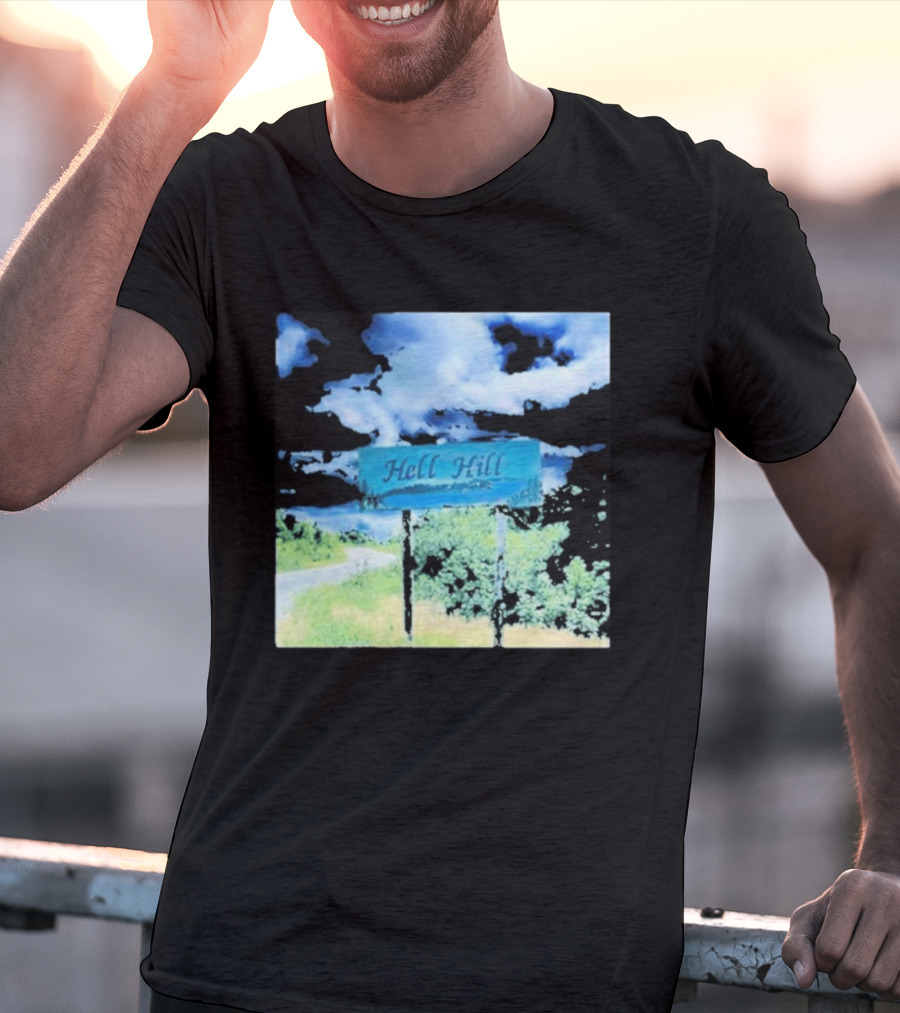 Elita Harkov Hell Hill Scenic Road Sign T-Shirt