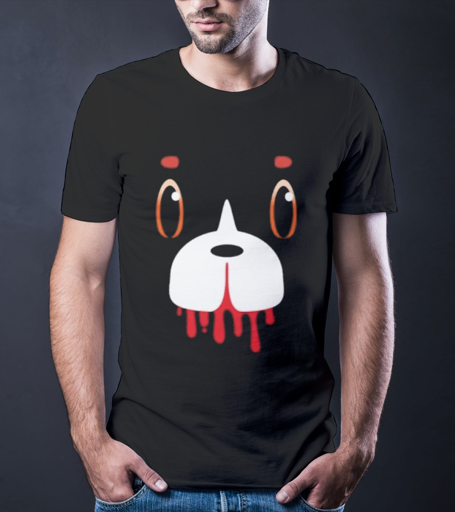 Final Space Mooncake Face Cartoon Character Dripping Red T-Shirt