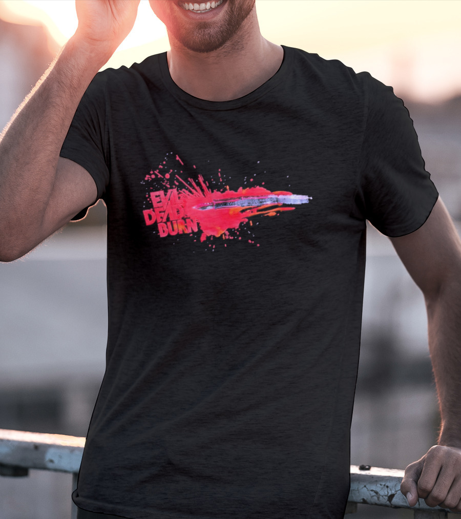 Evil Dead Burn 2026 Horror Splatter Blade T-Shirt