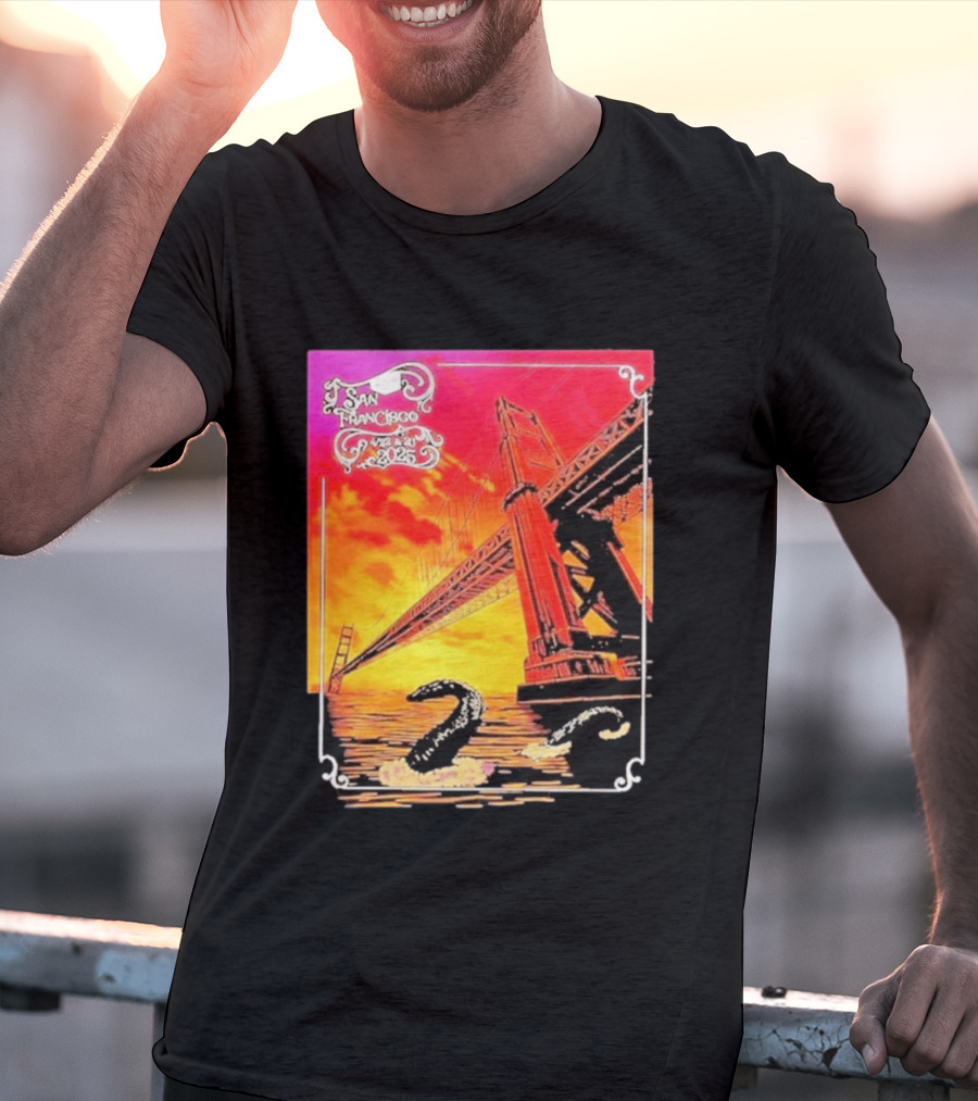 Phish The Spring Tour 2025 Bill Graham Civic Auditorium San Francisco April 22nd 23rdBridge T-Shirt