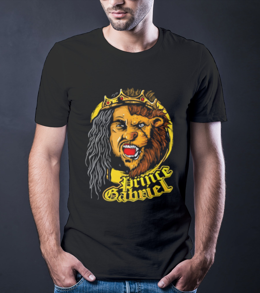 Prince Gabriel Regal Lion Face Crown Majesty T-Shirt