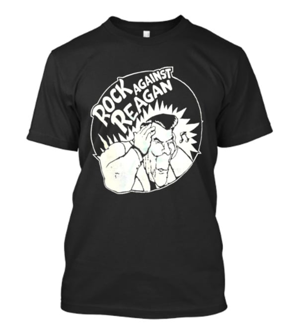Rock Against Reagan Punk Protest 80s Political Movement T-Shirt