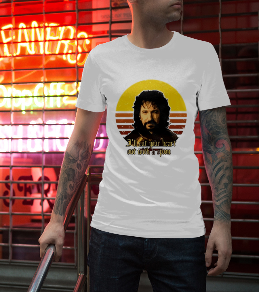 Alan Rickman I'll Cut Your Heart Out With A Spoon T-Shirt