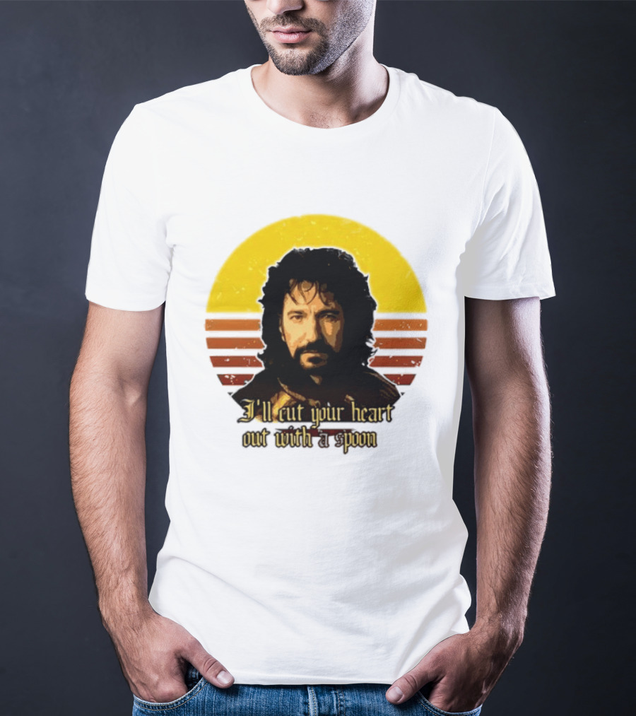 Alan Rickman I'll Cut Your Heart Out With A Spoon T-Shirt