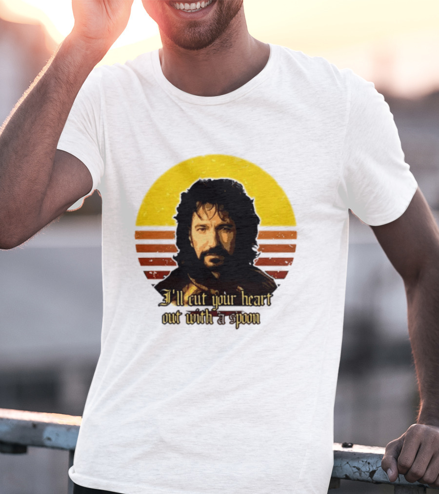 Alan Rickman I'll Cut Your Heart Out With A Spoon T-Shirt