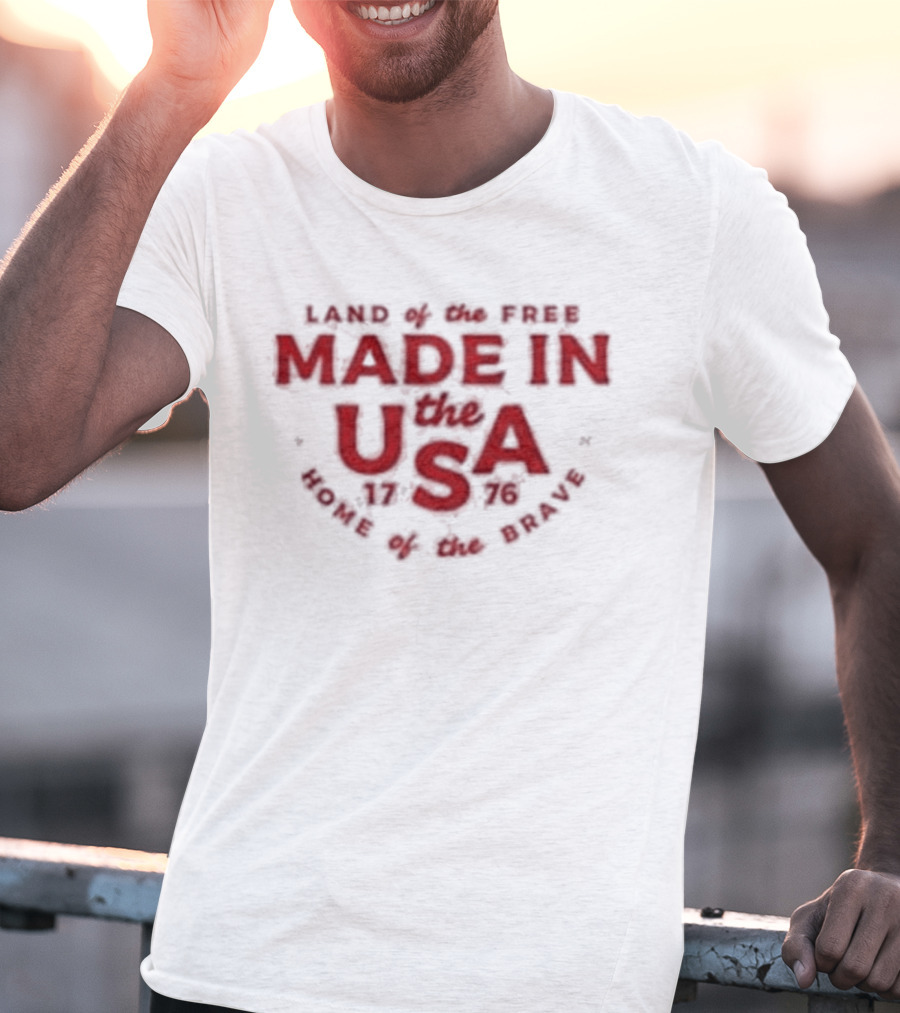 Peace Love Free America250 Made In The USA Honor Pride טo Serve T-Shirt
