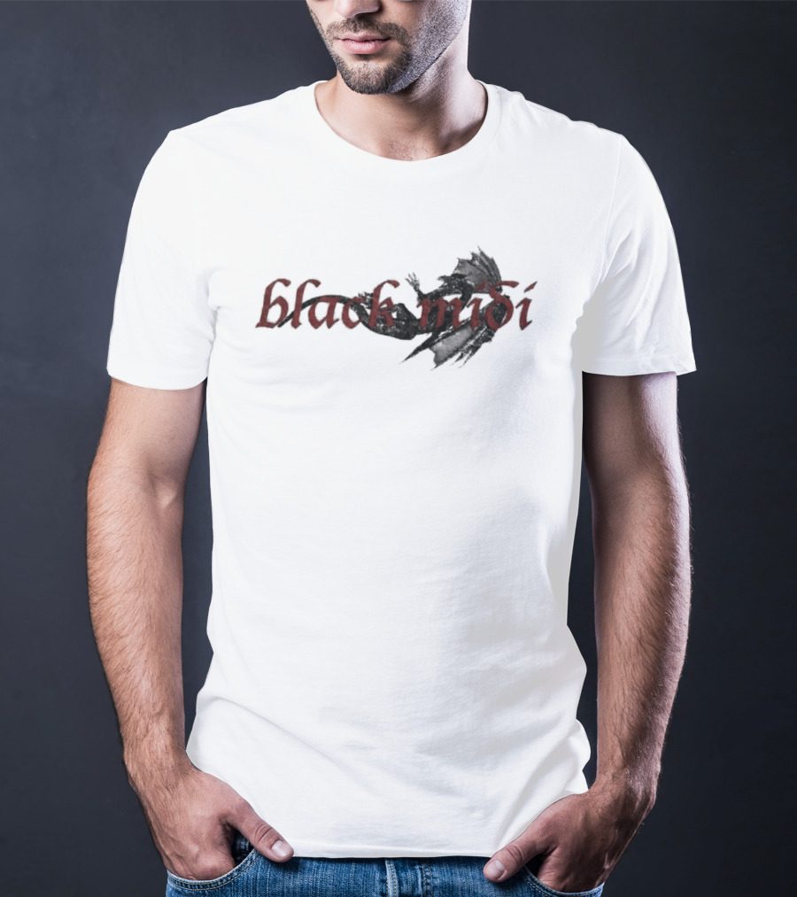 Black Midi Gothic T-Shirt