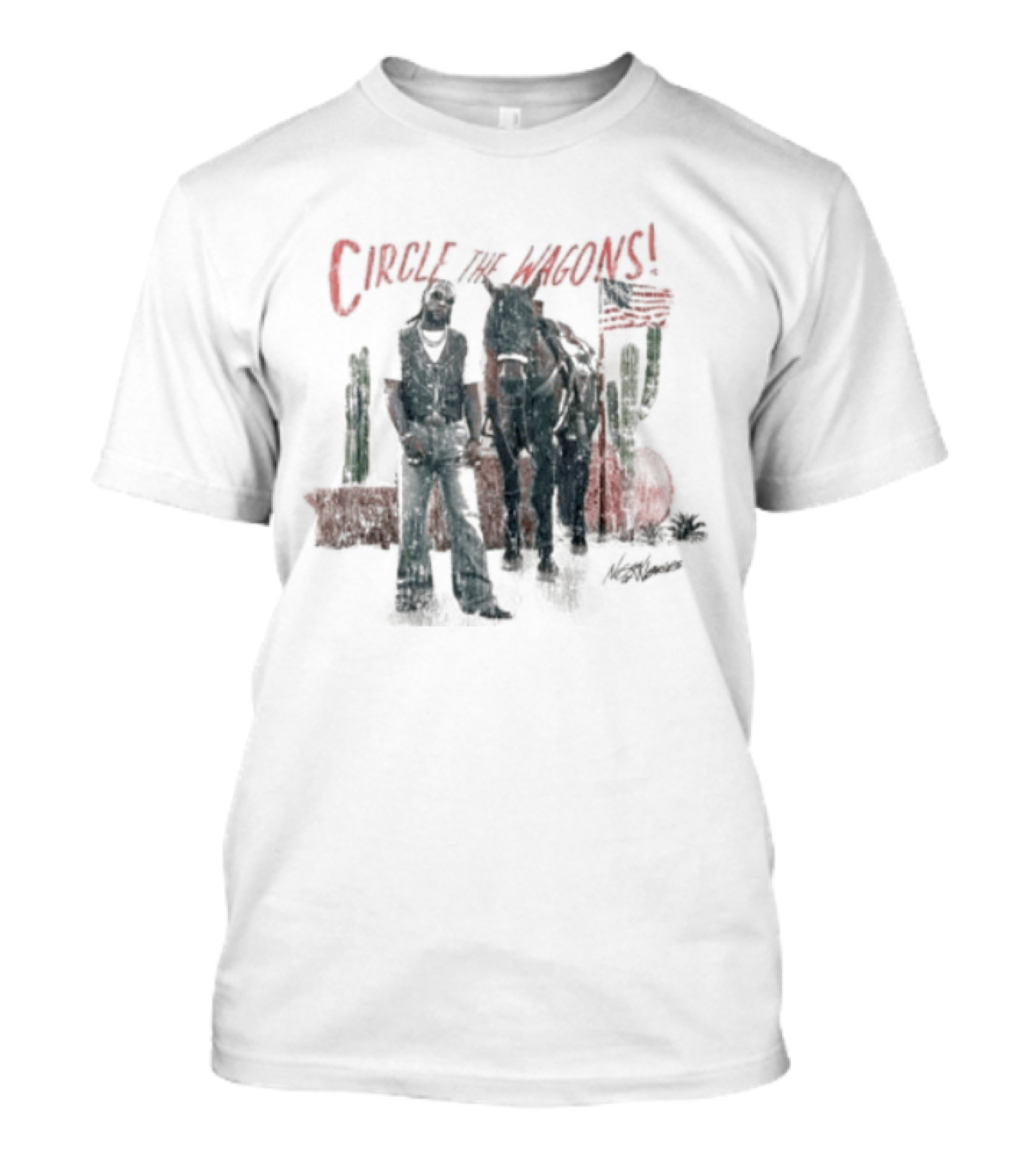 Circle The Wagons Burna Boy African Giant T-Shirt