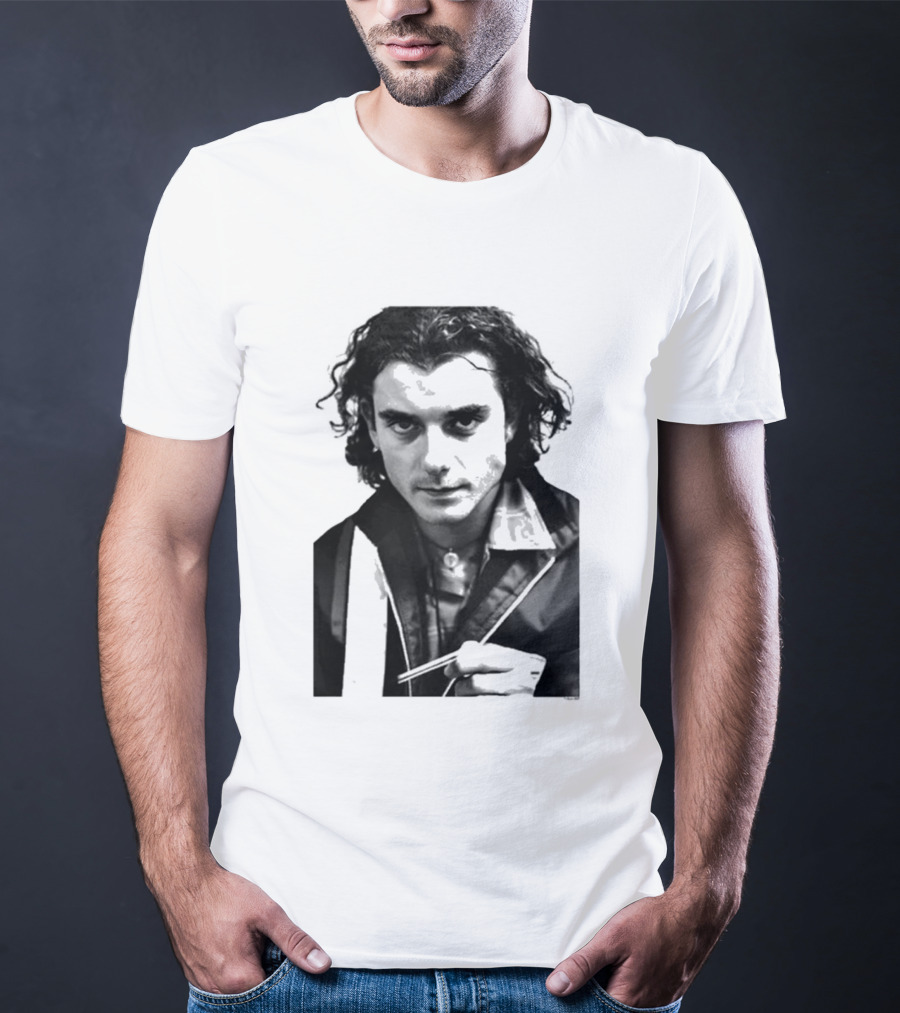 Bush Gavin Rossdale Black White Photo T-Shirt