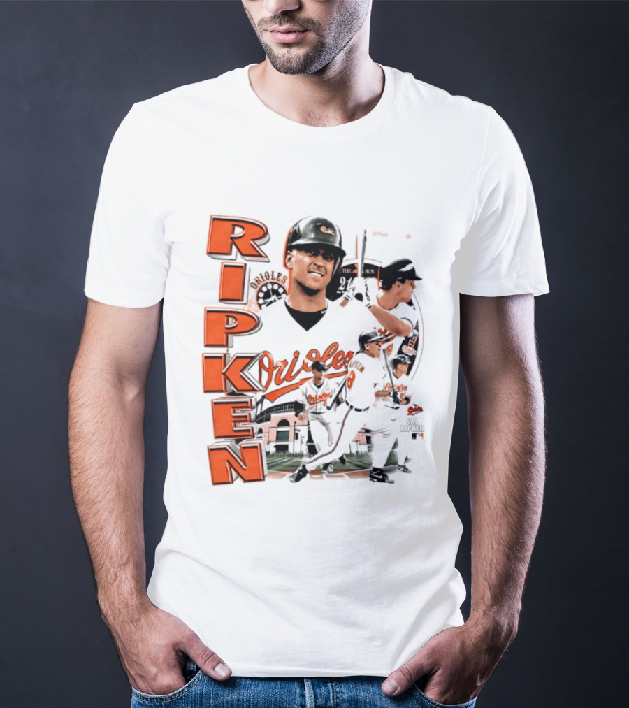 Ripken Baltimore Orioles MLB 2026 Collage Baseball Themed Fan Wear T-Shirt