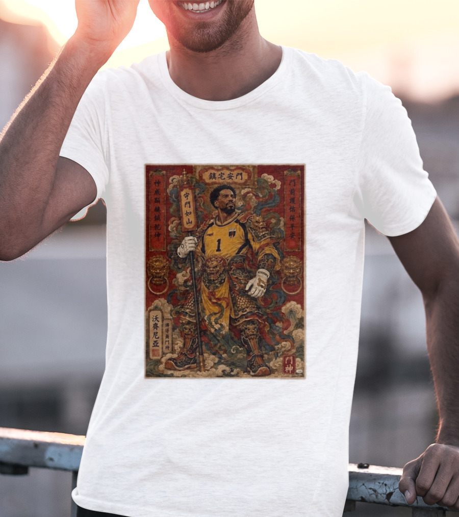 Cape Verde Goalkeeper Vozninha Door God Guardian T-Shirt