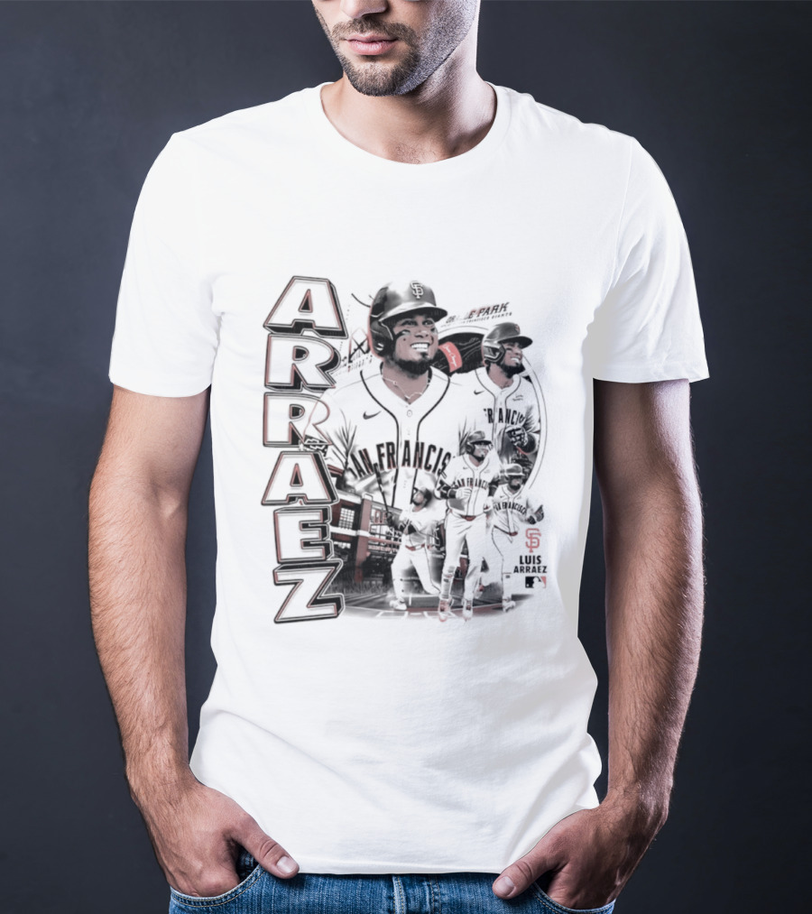 San Francisco Giants Luis Arraez MLB 2026 Collage T-Shirt