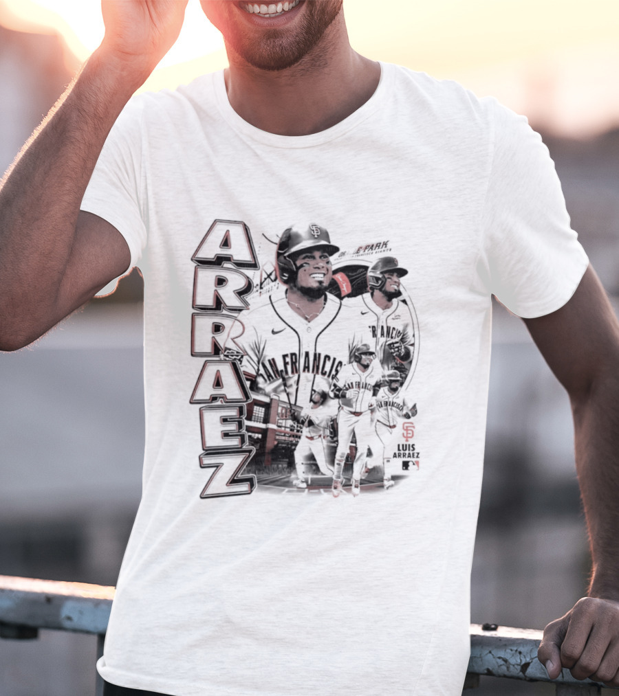 San Francisco Giants Luis Arraez MLB 2026 Collage T-Shirt