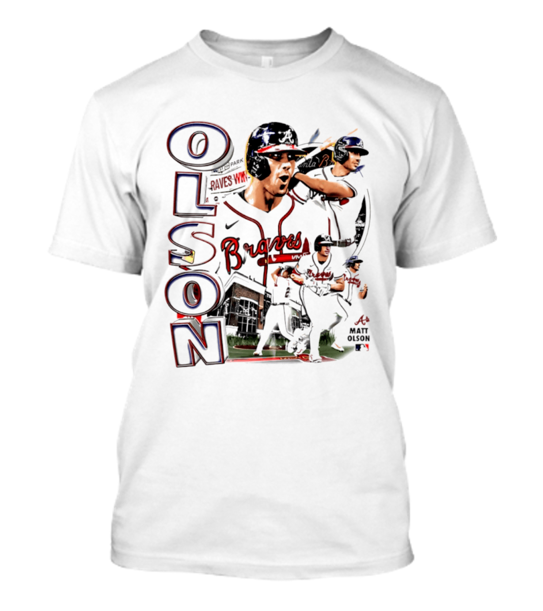 Matt Olson Braves 2026 MLB Collage Nike Swingman T-Shirt