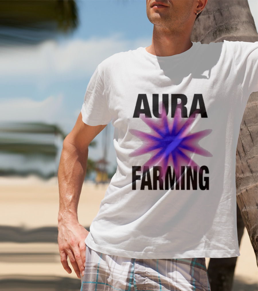 Farming Aura Starburst Energy Visual T-Shirt