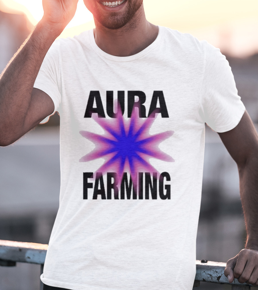 Farming Aura Starburst Energy Visual T-Shirt