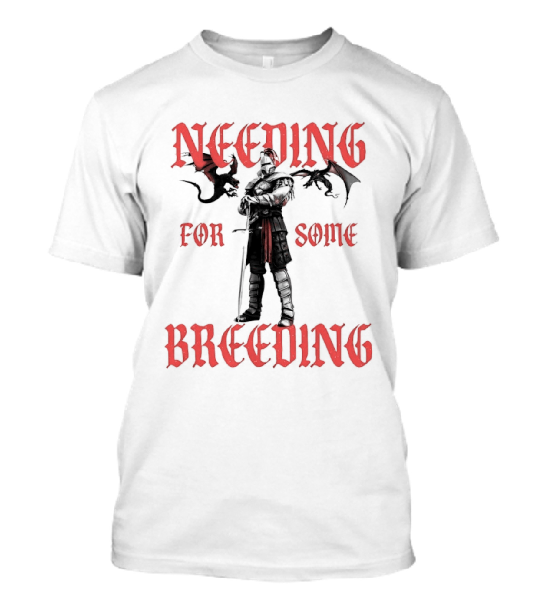Needing For Some Breeding Knight With Dragons T-Shirt