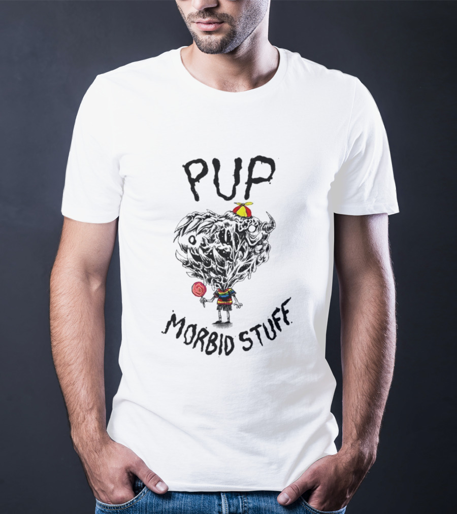 Pup Morbid Stuff Lollipop Hat Monster T-Shirt