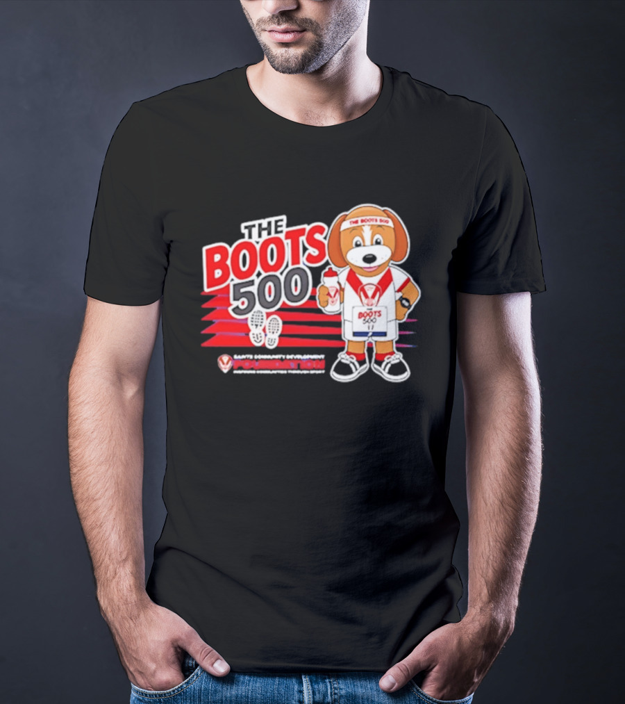 The Boots 500 Saints Community Development Foundation Adventures T-Shirt