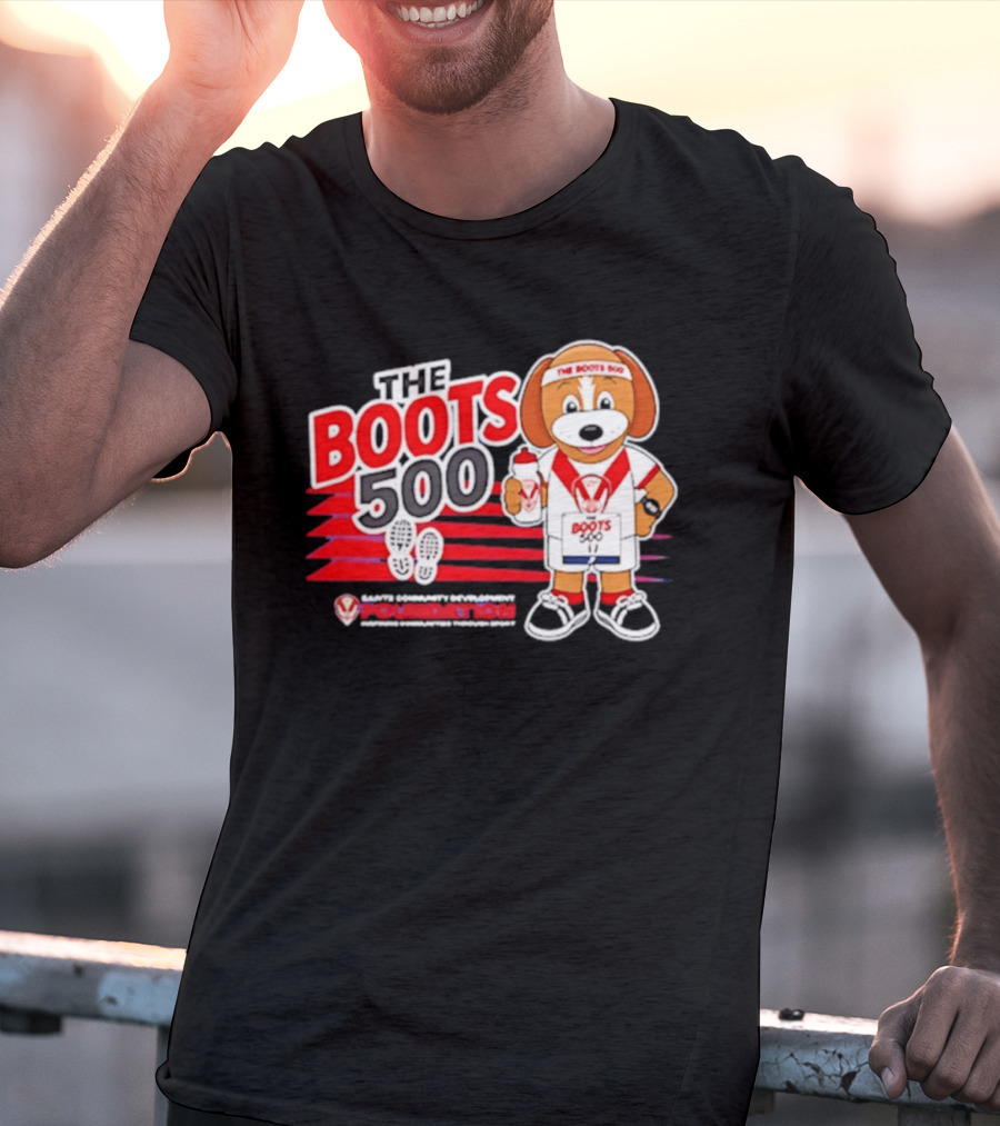 The Boots 500 Saints Community Development Foundation Adventures T-Shirt
