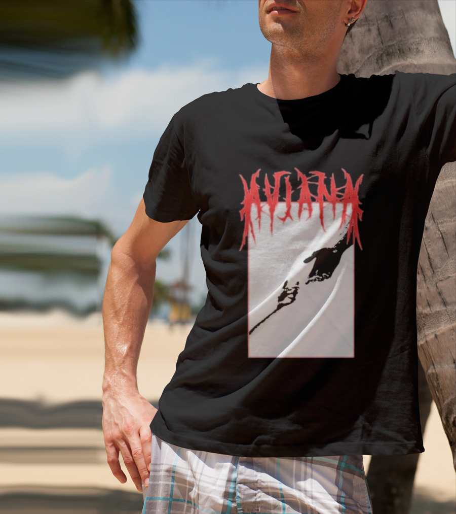 Aviana Death Corporation Hands Graphic Black And Red T-Shirt
