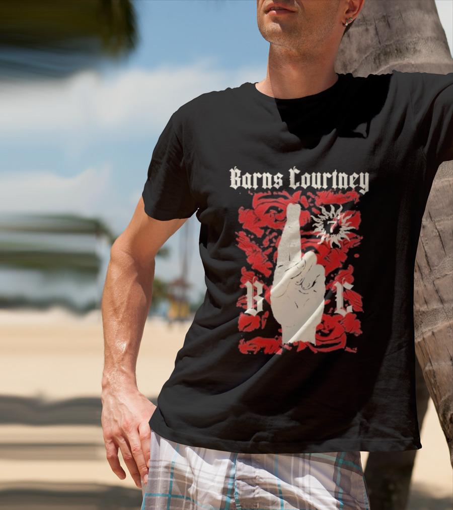 Barns Courtney Icon Roses Crossed Fingers V I C T-Shirt