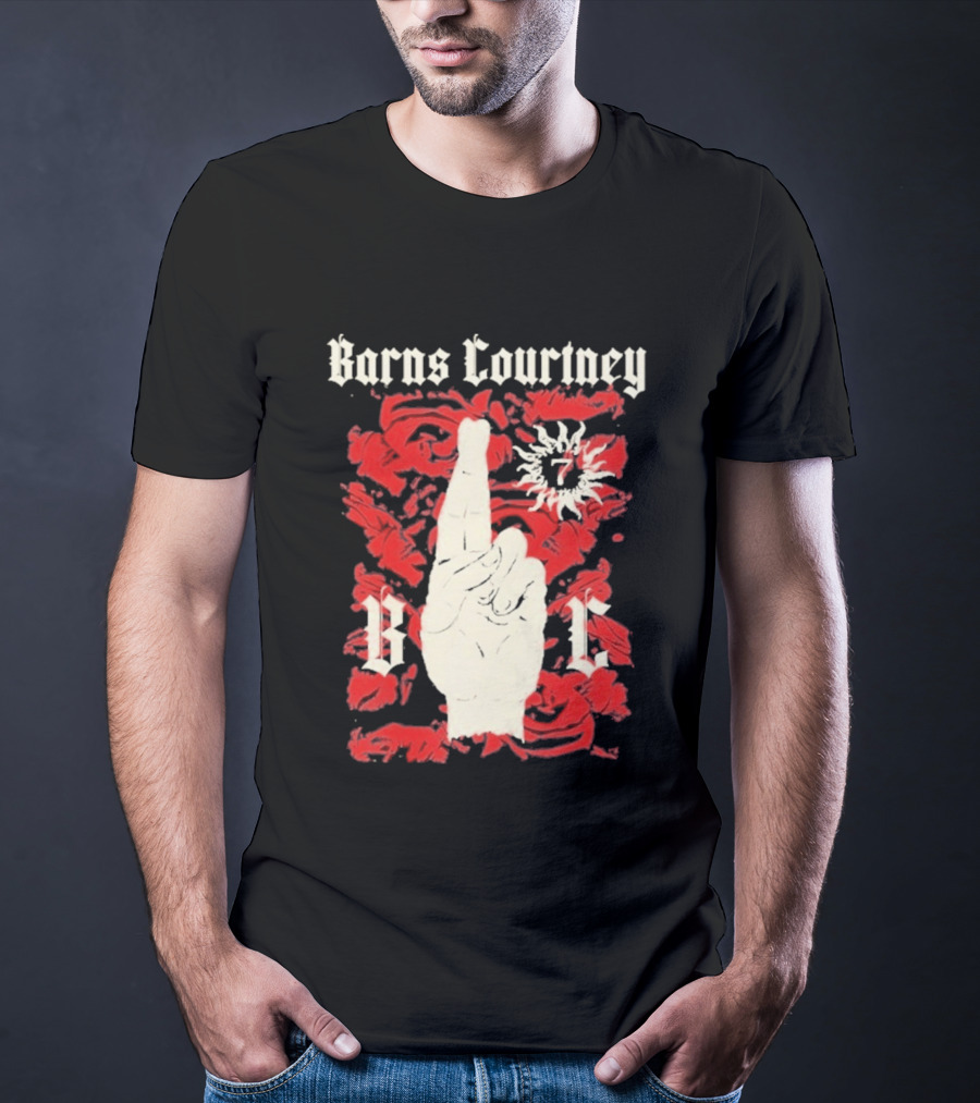 Barns Courtney Icon Roses Crossed Fingers V I C T-Shirt
